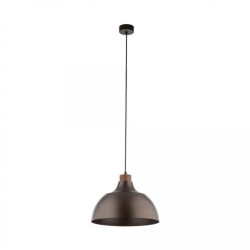 Lampa wisząca CAP BROWN w stylu rustykalnym, stalowy brązowy klosz z gwintem E27 6926 TK Lighting