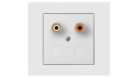 Vestra Gniazdo Głośnikowe Pojedyncze Bez Ramki Podtynkowe Ip20 Biały 3857-10