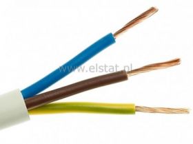 OWY przewód 3x2,5mm2 500V biały