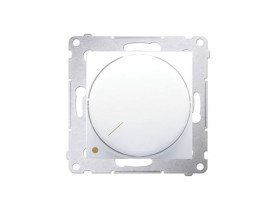 SIMON 54 Ściemniacz obrotowy 2-biegunowy do LED ściemnialnych 230V (moduł) 5-215W biały *Wymagana instalacja 4-przewodowa DS9L2.