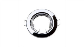 Oprawa Punktowa Oczko 1Xgu10 Ip20 Okrągła Chrom 2Szt./Op. 3586