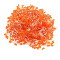 LED 5mm pomarańczowa - 1000 szt.