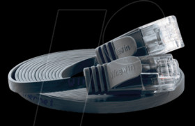 PKW-SLIM-KAT6 0.1 SW Cat.6 SLIM patch cable, U/UTP, 0,1 m, black