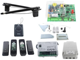 Zestaw FAAC - ALFA SHORT napęd do bramy uchylnej dwuskrzydłowej