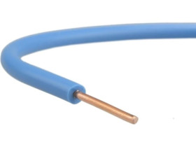 Przewód instalacyjny H07V-U / DY 1 750V niebieski drut Elektrokabel /100m/