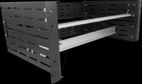42632 19" DIN Rail Bracket 4U, black