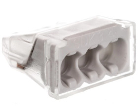 Szybkozłączka 3x 0,5-2,5mm2 450V 24A jasnoszara 61 325 LGR 2054485 /100szt./