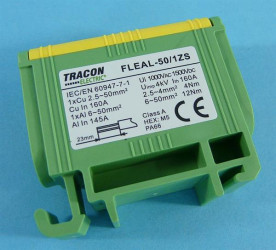 ZŁĄCZKA KOMP.NA SZYNĘ GN/YE 6-50mm2