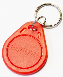 Brelok zbliżeniowy RFID EM 4100 - czerwony