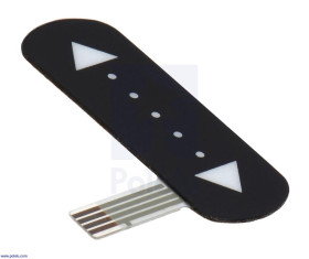 Pololu Force-Sensing Linear Potentiometer: 1.4″×0.4″ Strip