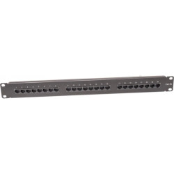 Panel kat.5e 19 cali 1U 24xRJ45 UTP czarny CCAS-PA5E-24UTP