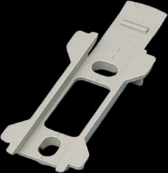 Wall mount, ABS/PC, (L x W x H) 84.5 x 29.9 x 7.2 mm, pebble gray, for TOPTEC 102, Vers. I/Vers. II, B1340028