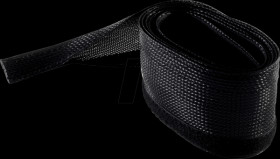 BS35092-2 Cable duct, flexible, black, 51 mm, 2.0 m