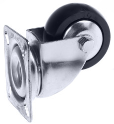 Koło samonastawne średnica kabla 50mm Płyta Tente 50kg wysokość całkowita 72mm