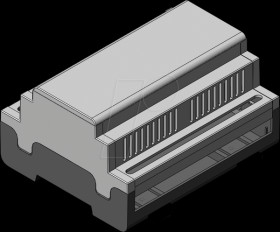 449-360-55 apraRail DB 6 modules, ventilated, closed