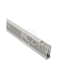 Korytko kablowe cienkogrzebieniowe T1-EF, 25x80x2000 mm, szare, B01126