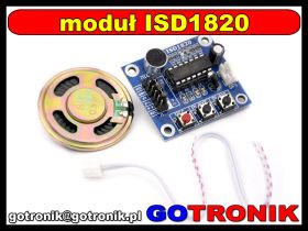 ISD1820 moduł nagrywania/odtwarzania dźwięków