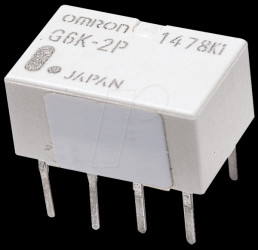 G6K-2P 5DC Subminiature relay, 2 x UM, 125VAC/60V 1A, 5V