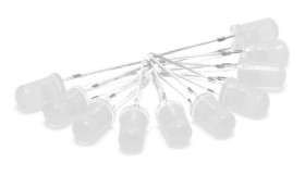 Opencircuit White 3mm diffuse LED - 1000 pieces