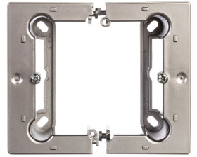 Simon Basic Neos Puszka natynkowa pojedyncza składana 40 mm (1 szt. = 2 elementy) srebrny mat PSCS/43