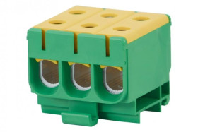 Złączka szynowa ZU 1-torowa (3x50/3x50mm2) Al/Cu - żółto/zielona