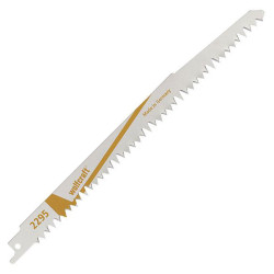 Wolfcraft 2295000 Reciprocating Saw Blade Fast Rough Cuts Wood Beams 5TPI 230mm