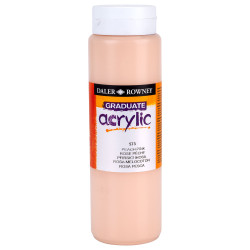 Daler Rowney 123500573 Graduate Acrylic Paint 500ml Peach Pink (Portrait Pink)