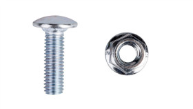 Śruba Z Łbem Grzybkowym + Nakrętka Kołnierzowa Ząbkowana Sgk M6x20 903100...