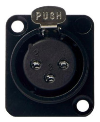 Gniazdo panelowe XLR 3pin żeńskie P3F LIN000011 /5szt./
