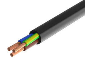 Przewód OMY H03VV-F 3x1.50 czarny 100m