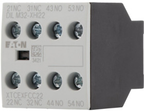 Auxiliary switch, 4 pole, 2 Form A (N/O) + 2 Form B (N/C), screw connection, 277377