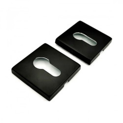 Szyld kwadratowy czarny - rozeta