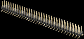 2 x 32-pin SMD header, straight, pitch 2.00