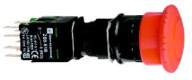 Przycisk bezpieczeństwa 16mm 1Z 2R IP54 przez obrót XB6AS8349B