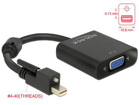 62641 Mini DP 1.2 plug > VGA jack 25 cm