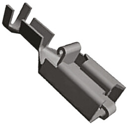 TE Connectivity Konektor płaski Positive Lock .250 Mk I Żeńskie Żółty 6.35 x 0.81 mm długość 22.76mm Izolacja: