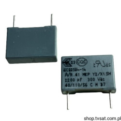 R413F1220JE00M 2.2nF 300V 20% MKP R10.0 KEMET