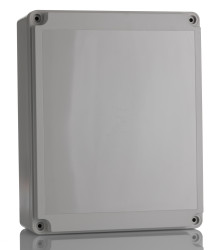 Obudowa ogólnego użytku Poliwęglan szerokość zew. 200 mm długość zew. 250 mm wys. zew. 95 mm Hammond IP65 Jasnoszary