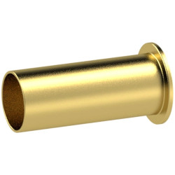 Reinforcement sleeve, L 10 mm, 60 bar, brass, for pipe systems, 112021