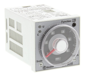 Timer Relay Montaż na panelu 24 → 230V ac/dc DPDT 2-stykowy Finder DPDT 0.05-10 s, 0.05-10h 88 Series