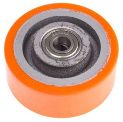 Kółko do wózka, Lite, PUR, obc.: 350kg, śred.: 100mm, szer.: 40mm