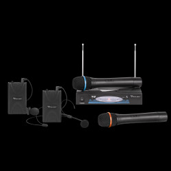 Mikrofon bezprzewodowy 2-kanałowy VHF premium / MIK0110