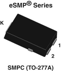 VS-4CSH02HM3 Hyperfast Rectifier, 2 x 2 A FRED Pt&#174;