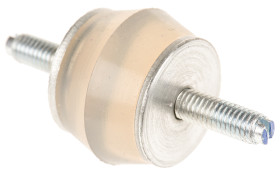 Podstawka antywibracyjna M6 średnica 30mm wysokość całkowita 58mm Cylinder męski-męski