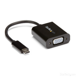 Adapter, 1920 x 1200, do wyświetlaczy: 1, USB C, USB 3.1, VGA