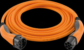 5555934026 Type 2 cable, standard, 7,4 kW, 32 A, 1 -phase, 5 m, orange