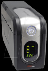 19.40.1208 ROLINE DesignSecure 825 UPS, 230 V - 825 VA