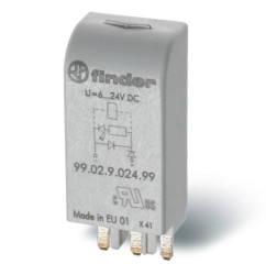 99.02.9.220.99 Moduł EMC LED zielony+dioda 110...220VDC, polaryzacja A1