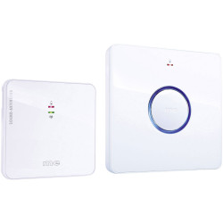 m-e 41094 Wireless Doorbell Set 8 Tones 200m Range Volume Adjustable