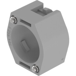 Bayonet flange, gray, 704.950.5